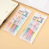 6 Colors Set Two Heads Neon Marking Pen School Season Student Office Stationery Highlighter