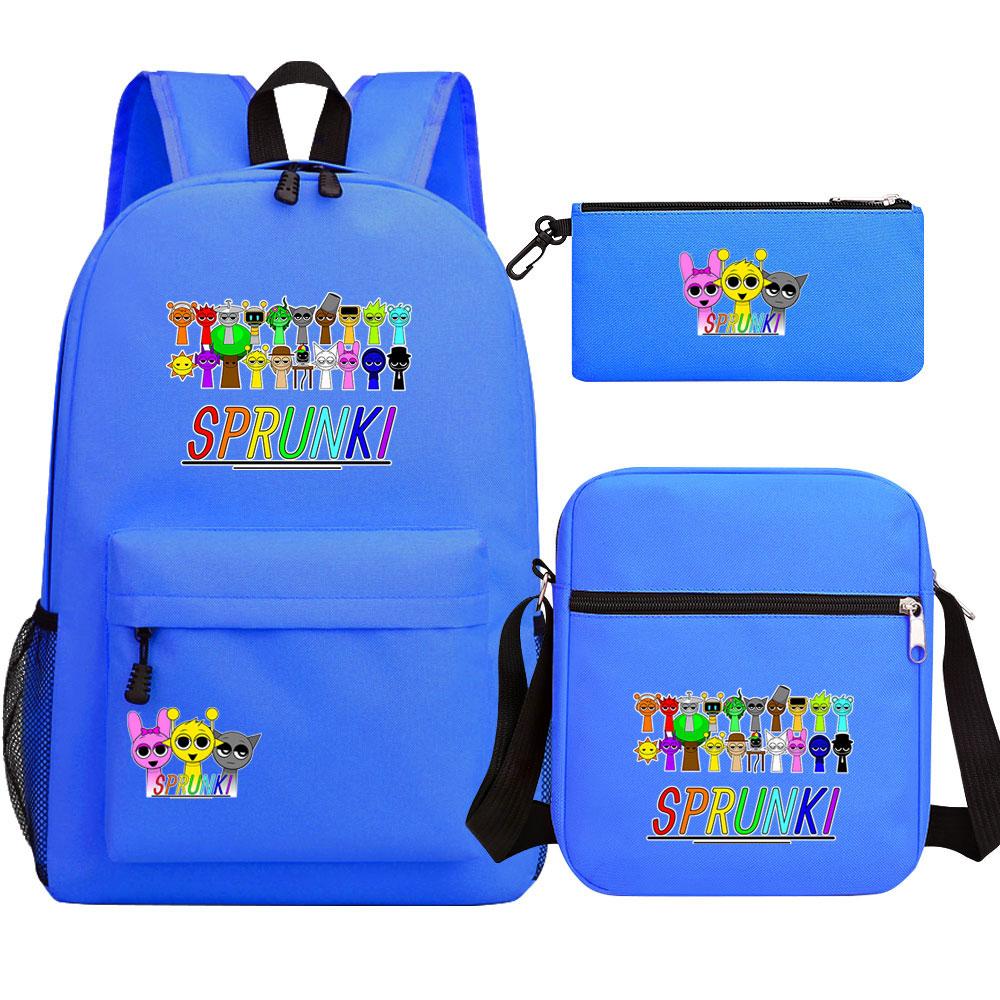 Mayoulove Sprunki Backpack Lightweight Design with Multiple Compartments for School and Outdoor Activities-Mayoulove