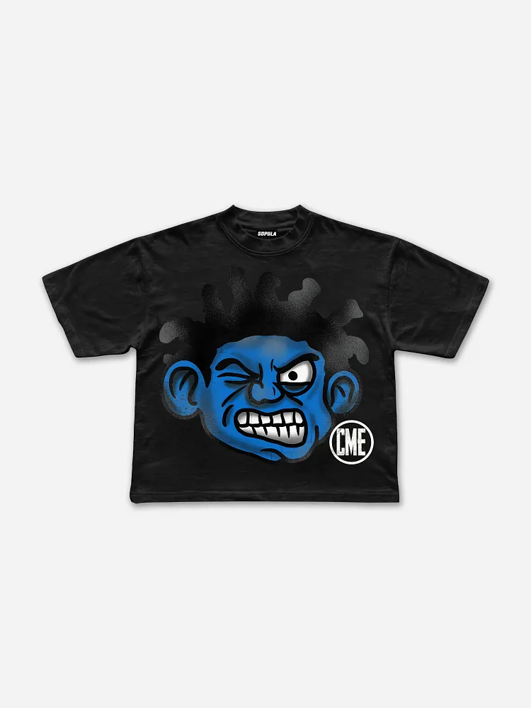 Vintage Cartoon Graphic 100% Cotton Cropped T-Shirts