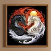 Diamond Painting-DIY Full Round Drill Yin Yang Flying Dragon