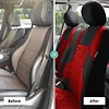 FH Group Car Seat Covers Full Set Premium Cloth - Universal Fit,Automotive Seat Cover,Low Back Front Seat Covers,Airbag Compatible,Split Bench Rear Seat,Washable Seat Cover for SUV,Sedan Red