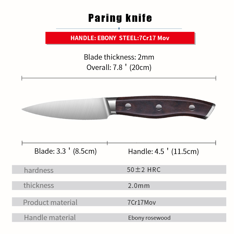 Chef knife  7Cr17mov  Stainless Steel Kitchen GoodsProfessional Cooking Tool eprolo James Yang