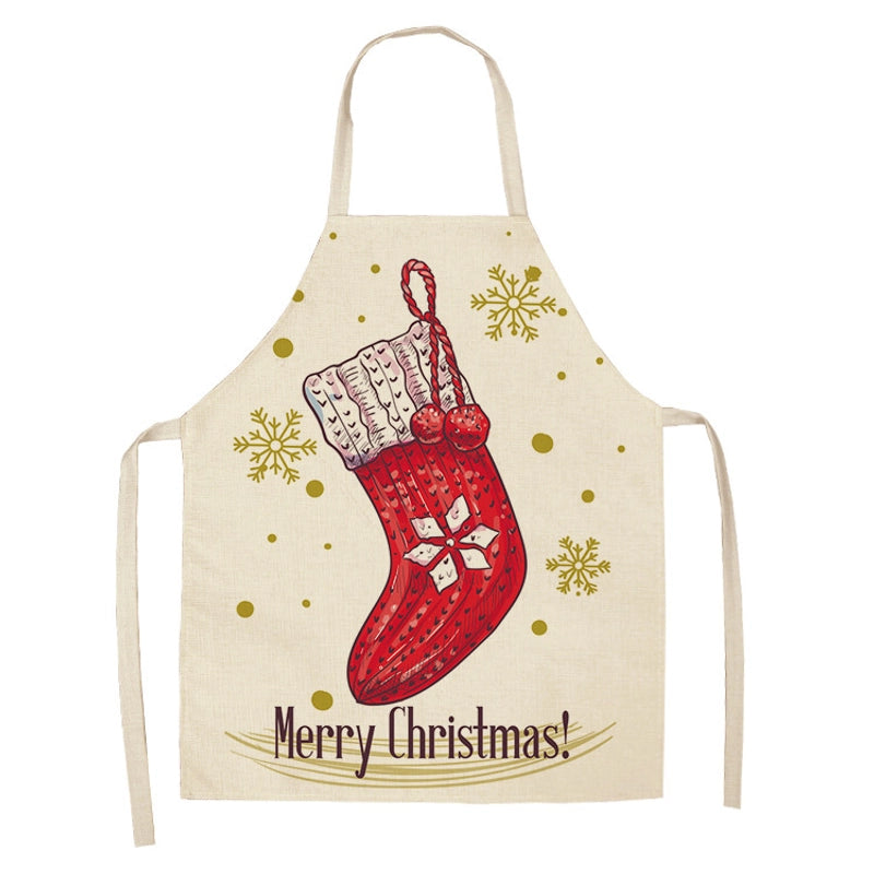 Christmas Cute Cartoon Polyester Apron 1 Piece