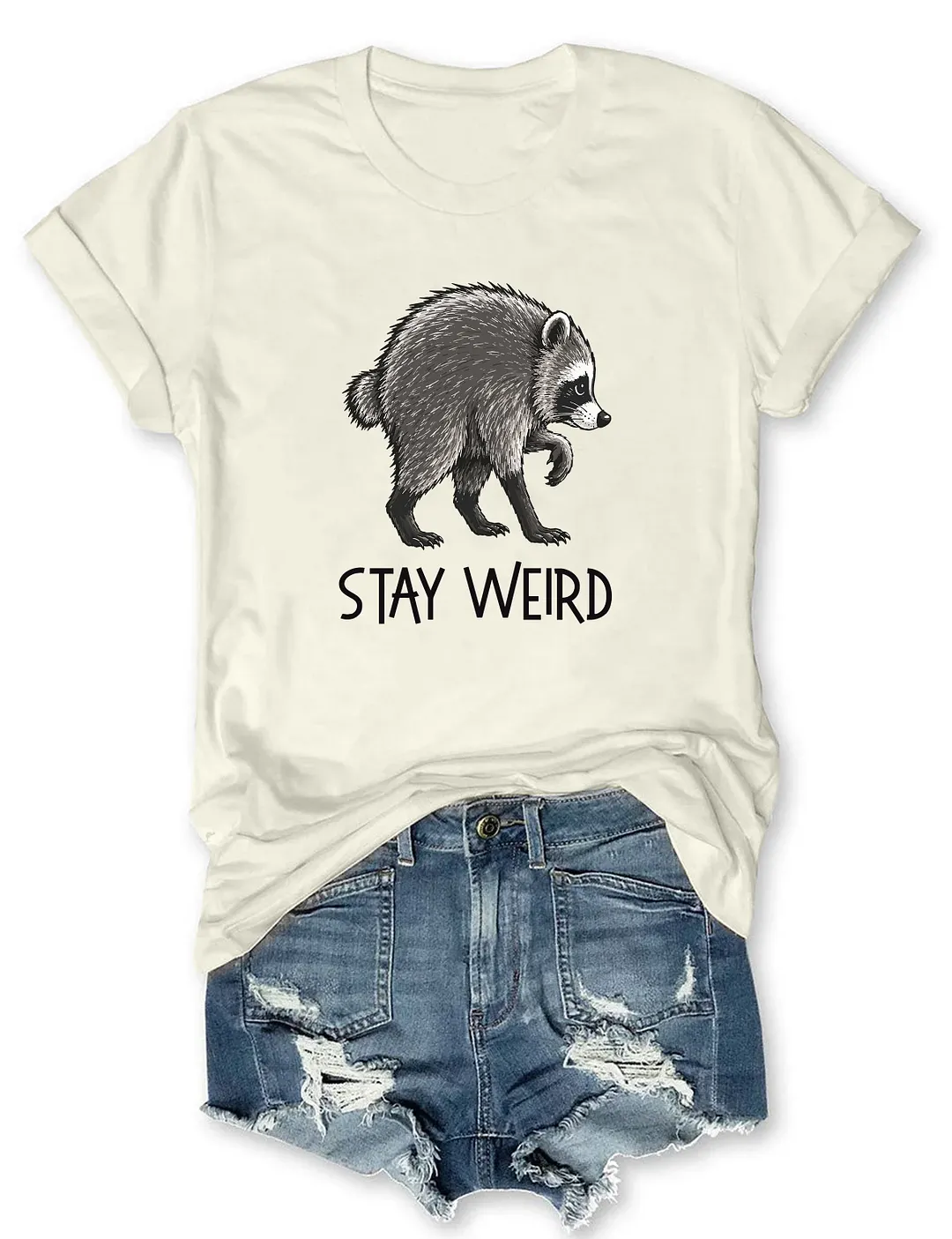 Stay Weird Jimothy Raccoon T-shirt