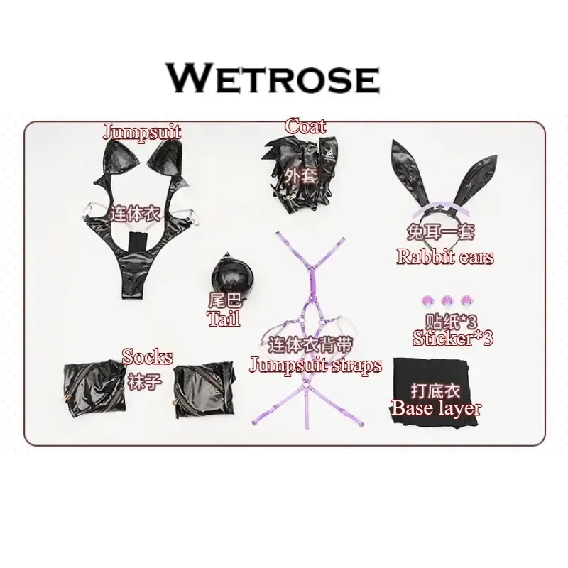 [Wetrose] Pre-Order Nikke Sin Swift Bunny Girl Game Outfit Cosplay Costume 