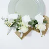 10PCS White Wedding Catering Bridal Groom Guests Corsage Boutonniere Wrist Artificial Flower Bouquets