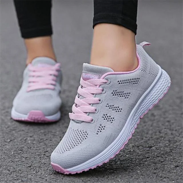 Woman Casual Shoes Breathable Sneakers Women 2019 New Arrivals Fashion Mesh Sneakers Shoes Women Plus Size 35-44