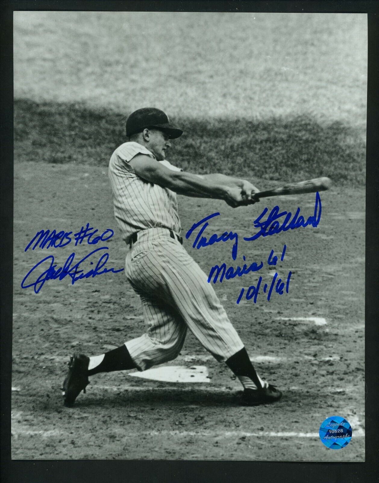 Tracy Stallard & Jack Fisher Signed 8x10 Photo Poster painting Roger Maris 61st Home Run Yankees