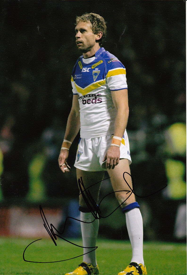 Warrington Wolves Hand Signed Brett Hodgson 12x8 Photo Poster painting.