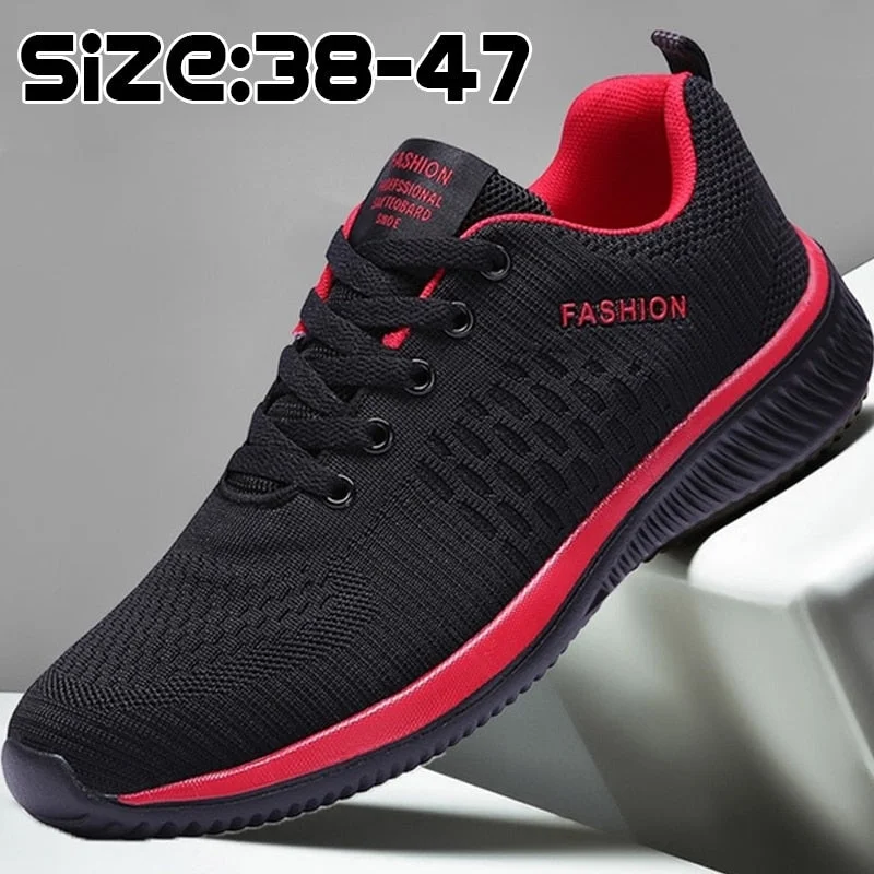 Summer Breathable Men's Casual Shoes Mesh Breathable Man Casual Shoes Fashion Moccasins Lightweight Men Sneakers Hot Sale 35-48