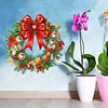 DIY Christmas Wreath Art Acylic Crystal Rhinestone Hanging Craft Kits