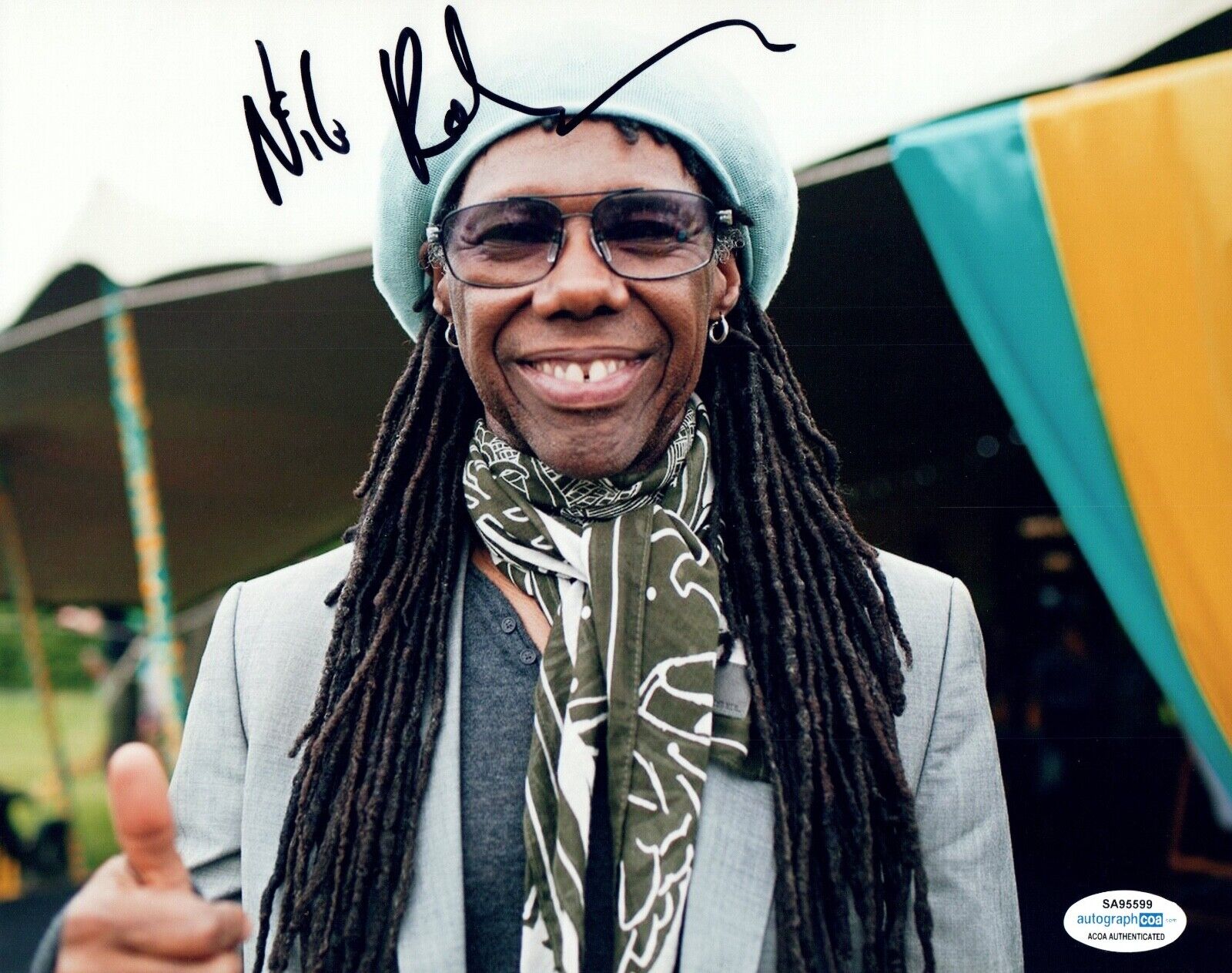 Nile Rodgers Signed Autographed 8x10 Photo Poster painting Chic ACOA COA