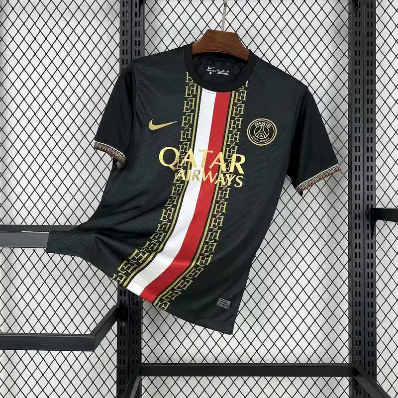 25/26 PSG Black and Gold Edition Soccer Jersey