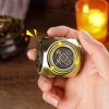 Metal Gyro Decompression Dice Straight Into The Windproof Lighter