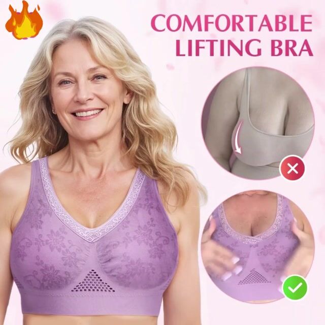 Breathable Cotton Button Comfy Lifting Bra socialshop