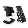 Modular Magnetic Phone Holder Power Bank Set, Foldable Stand and Portable Wireless Charger with Magnetic USB-C Cable