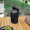 3Pcs 300ml Outdoor Camping Cup with Storage Bag Beer Wine Cup for Picnic (Green)