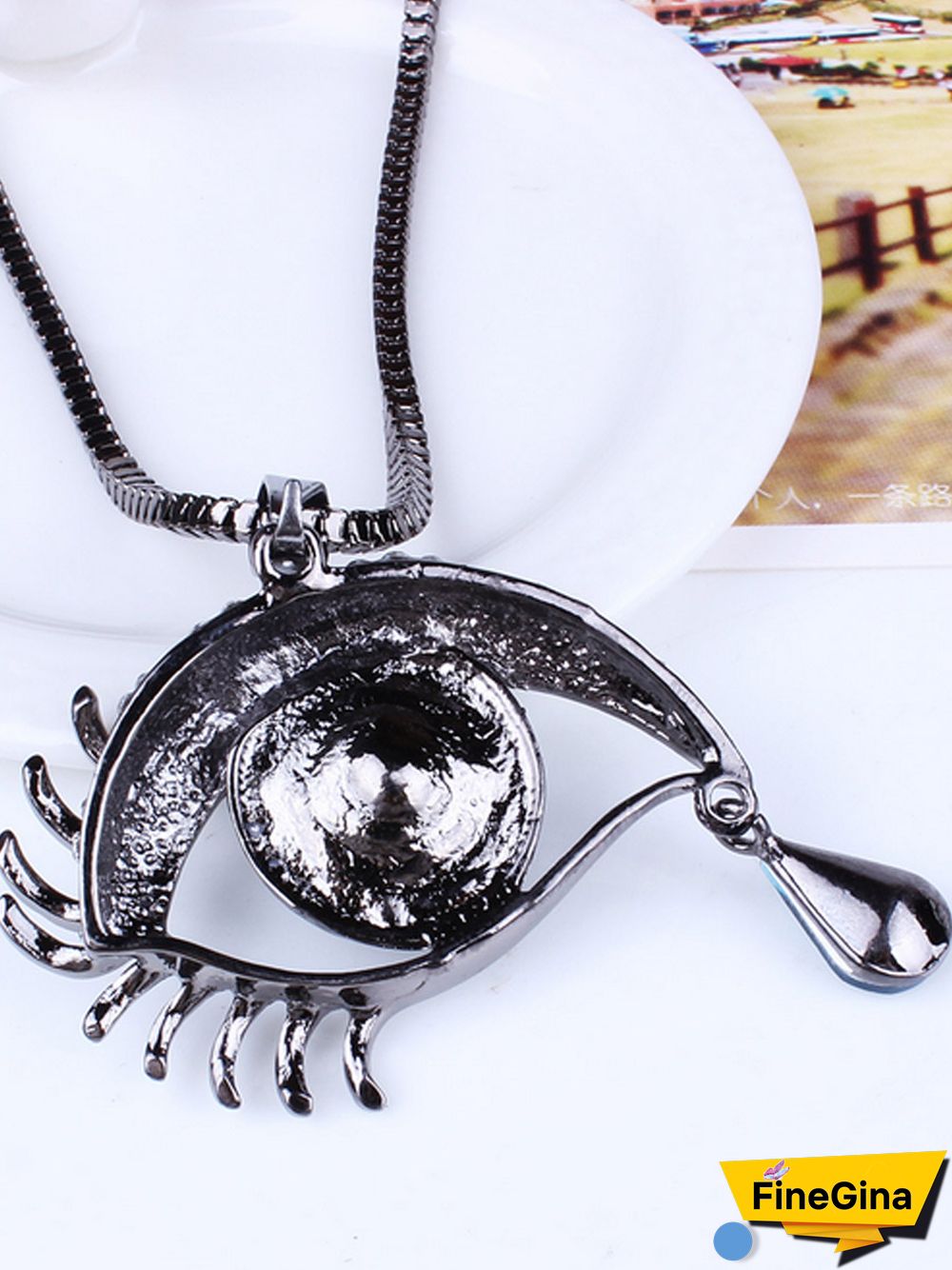 Angel Tear Long Necklace
