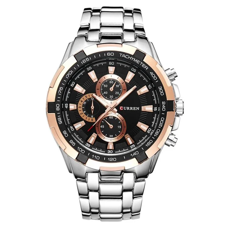 CURREN 8023 Men Stainless Steel Analog Sport Quartz Watch