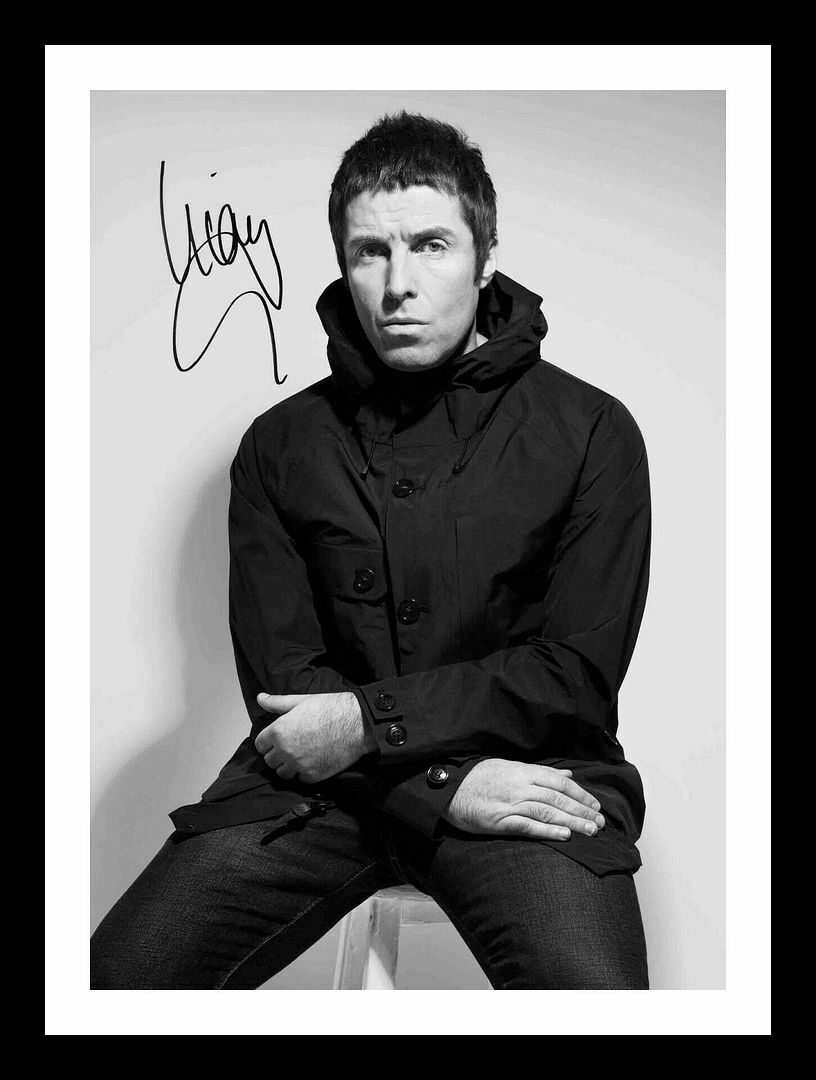 Liam Gallagher Autograph Signed & Framed Photo Poster painting 3