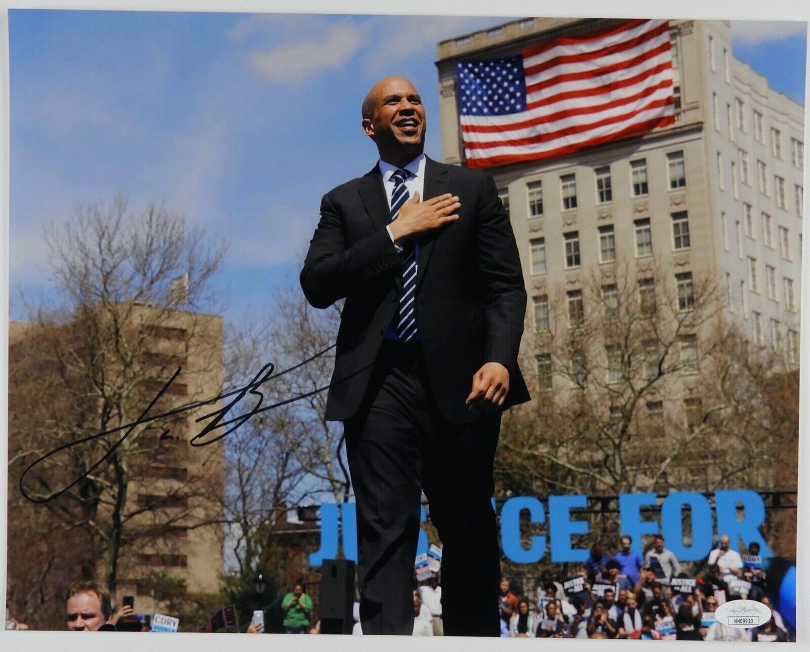 Cory Booker JSA Autograph Signed Photo Poster painting COA 11 x14 Senator