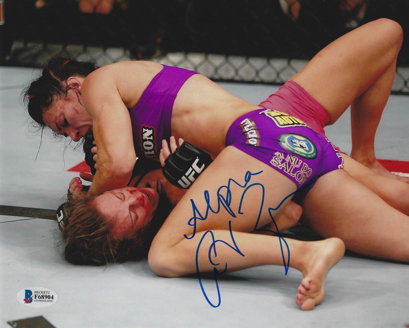 Cat Zingano Signed 8x10 Photo Poster painting BAS COA UFC TUF Ultimate Fighter 17 vs Miesha Tate