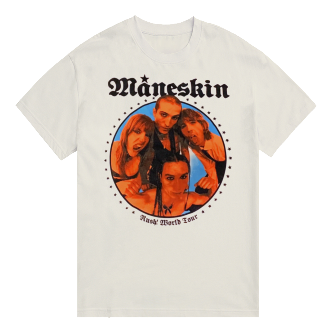 Måneskin Rush 2023 World Tour Khaki T Shirt