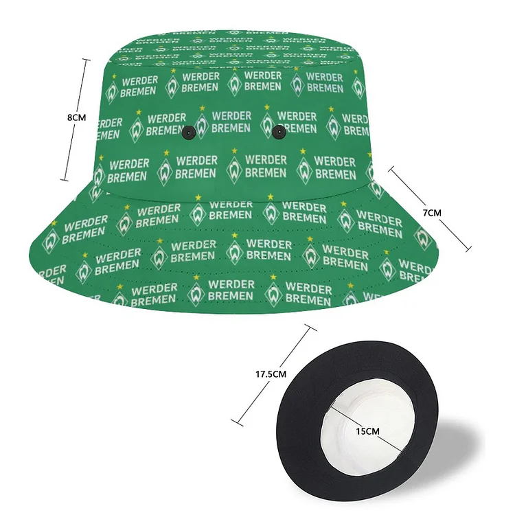 Werder Bremen Karomuster Sommer Sonnenhut Reversible Bucket Hat