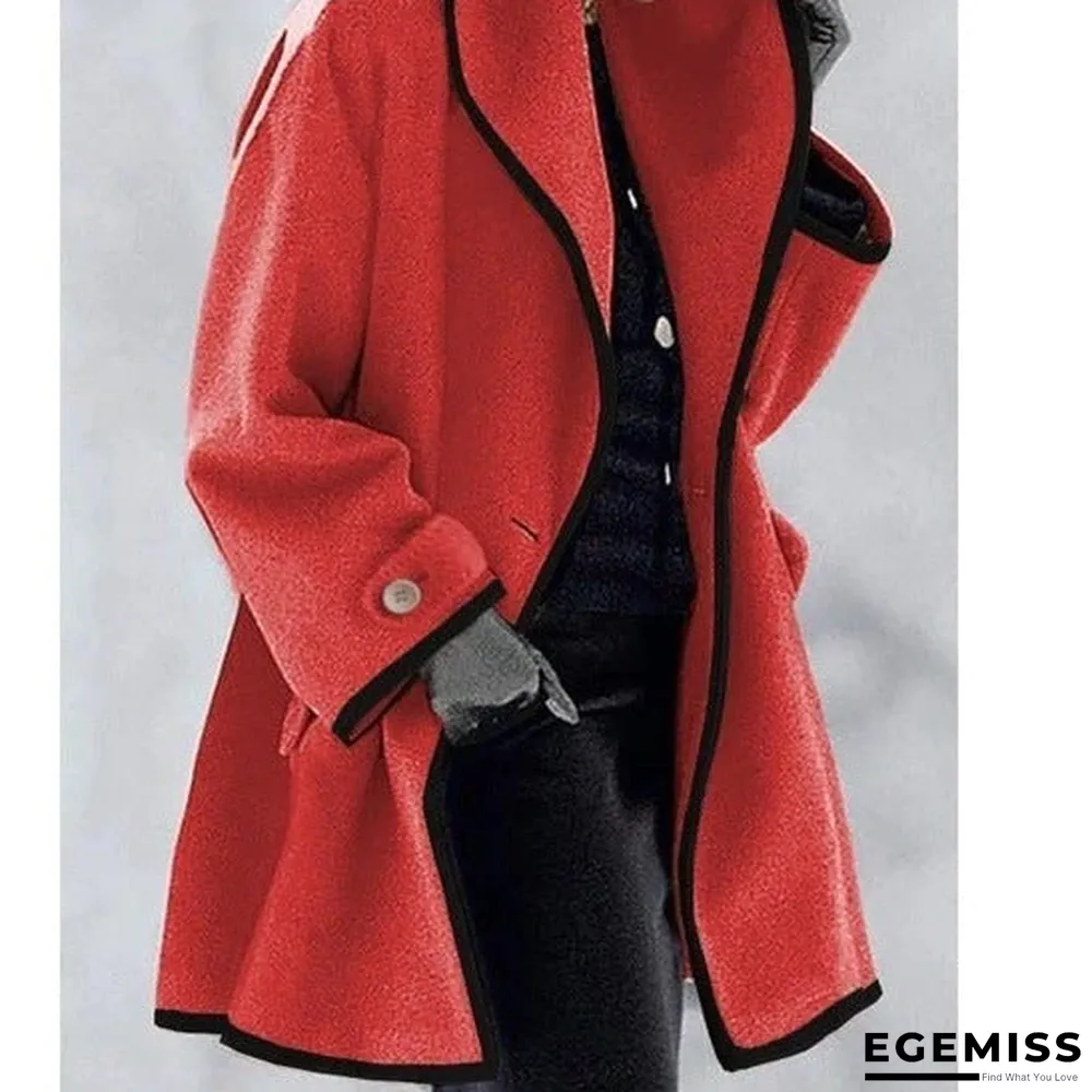 Casual Ombre Shirt Collar Outerwear | EGEMISS