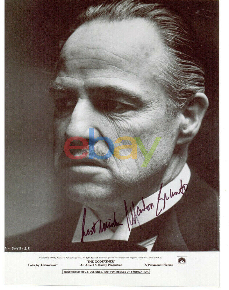 MARLON BRANDO autographed Photo Poster painting signed as the The Godfather reprint