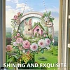 Easter Bunny DIY 2D Flat Acrylic Double Sided Diamond Painting Hanging Pendant
