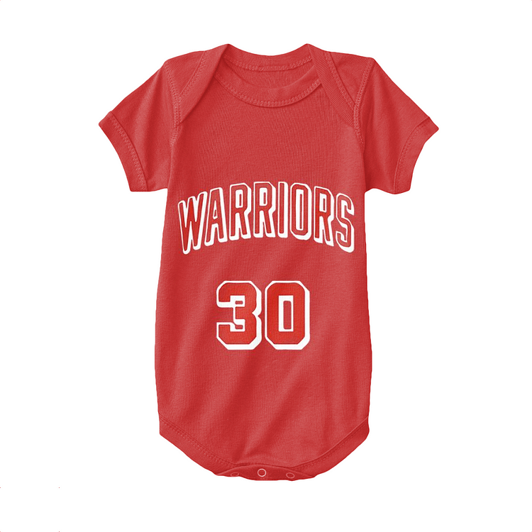 Number 30 Warriors Stephen Curry, Basketball Baby Onesie