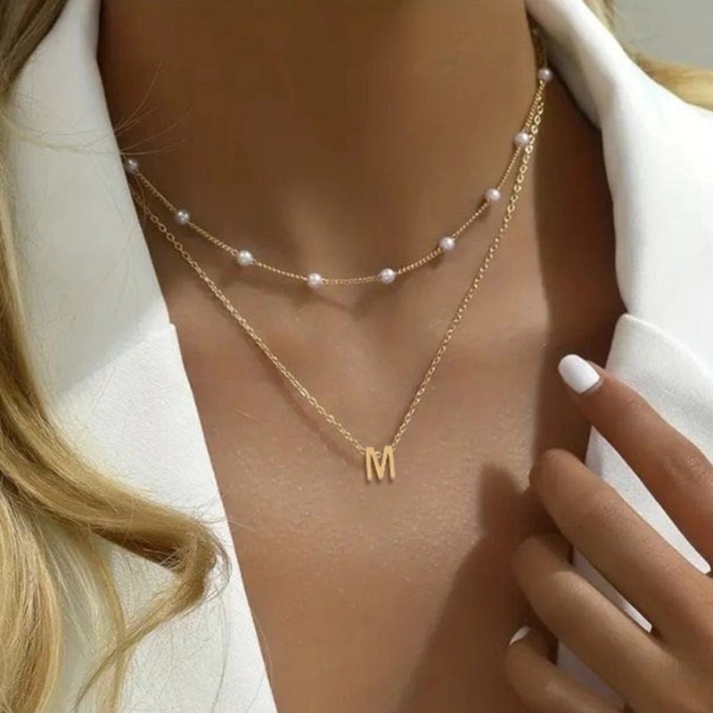 Minimalist Classic Style Letter 201 Stainless Steel 304 Stainless Steel Pendant Necklace