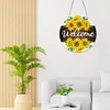 DIY Diamond Dots Art Double Sided Effect  Cool Home Garden Decoration (Sunflower Welcome)