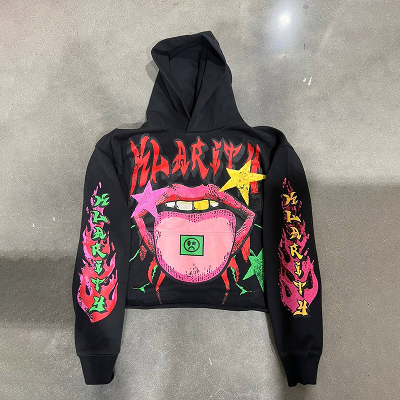 American Retro Hip Hop Funny Printed Hoodie