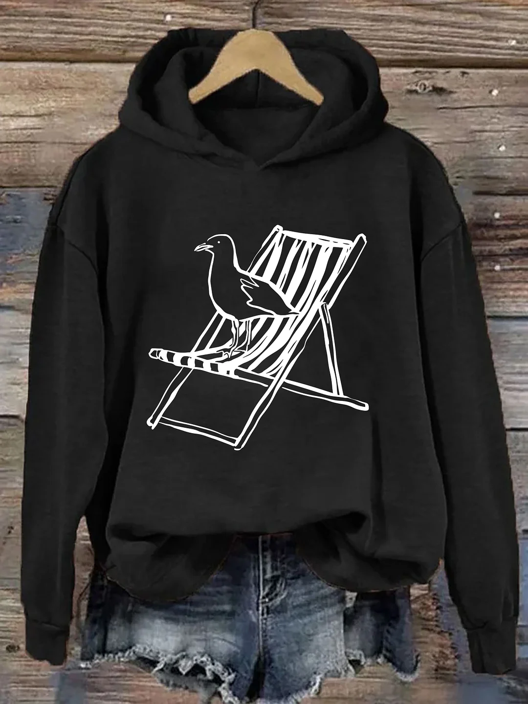 Whimsical Seagull Hoodie