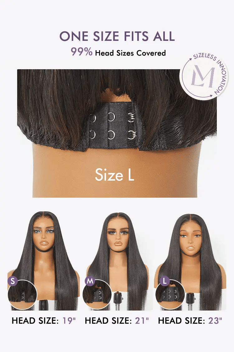Luvme All-Day Comfort Wig Layered Yaki Straight Glueless 7x6 Closure HD Lace Human Hair Wig Pre-Cut Lace-13