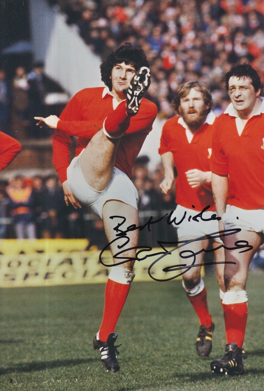 Gareth Davies Hand Signed Wales Rugby 12x8 Photo Poster painting 6.