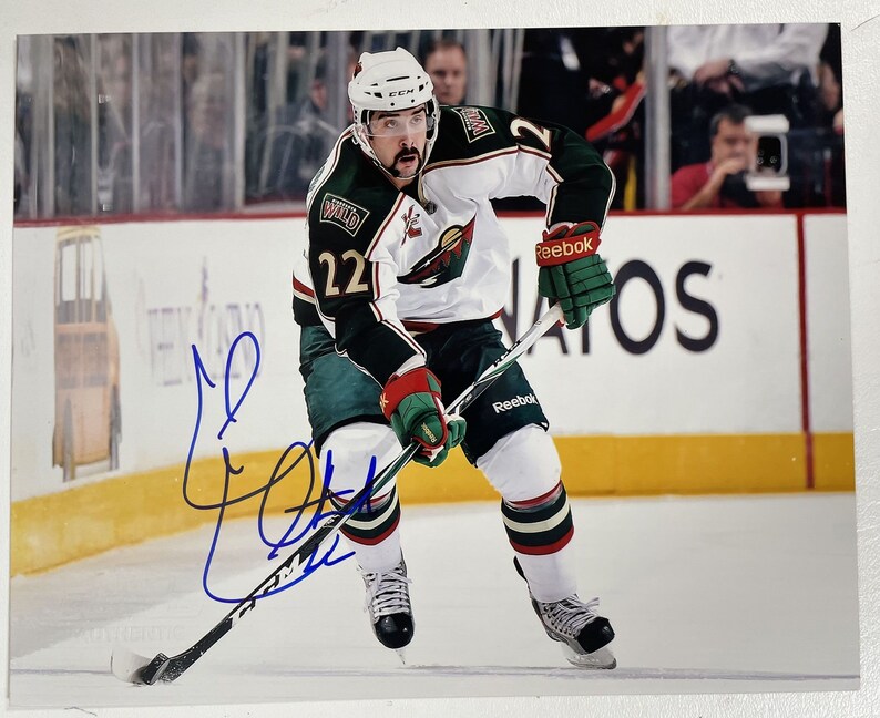 Cal Clutterbuck Signed Autographed Glossy 8x10 Photo Poster painting Minnesota Wild - COA Matching Holograms