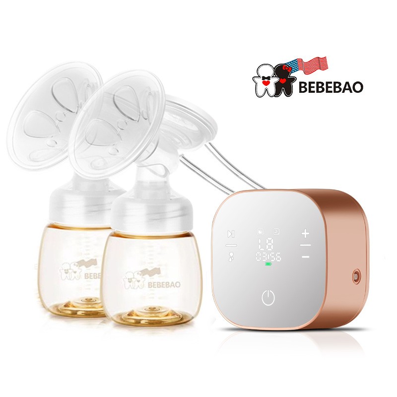 bebebao双边电动吸奶器 静音吸力大自动挤奶器吸乳集奶器母婴用品-Digicat 猫电澳洲