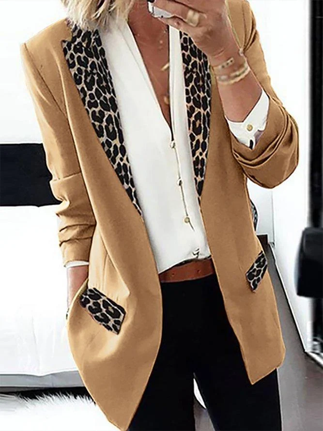 Shift Work Leopard Long Sleeve Outerwear