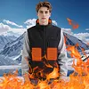 Men Ladies USB Electric Thermal Vest with 9 Heating Zones for Outdoor Activities