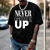 Oversize Bold Typography Design Print T-shirts by Inlyline