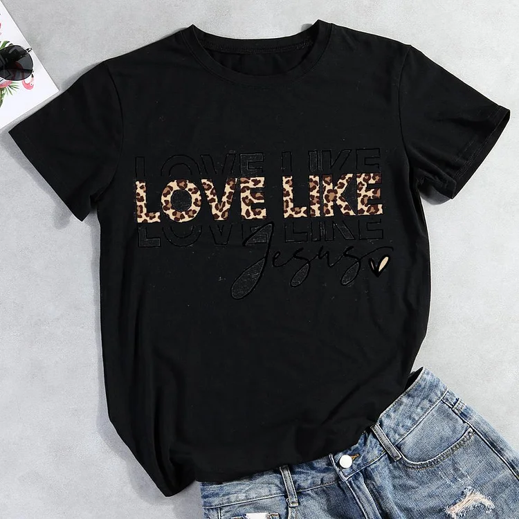 Love Live Jesus Round Neck T-shirt