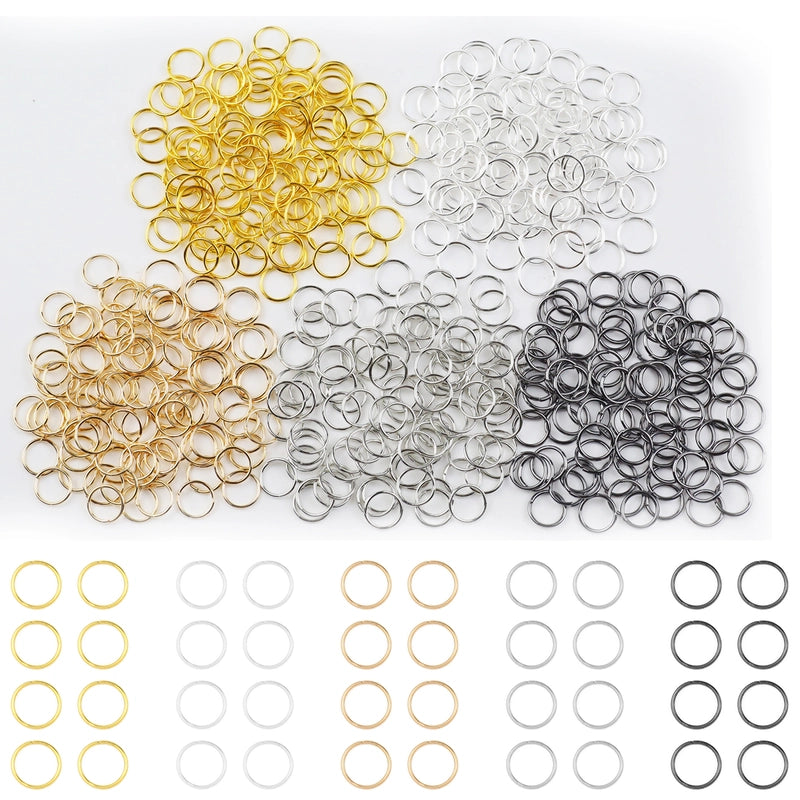 1 Set Diameter 3mm Diameter 4mm Diameter 5mm Alloy Solid Color Open Jump Rings Jewelry Accessories