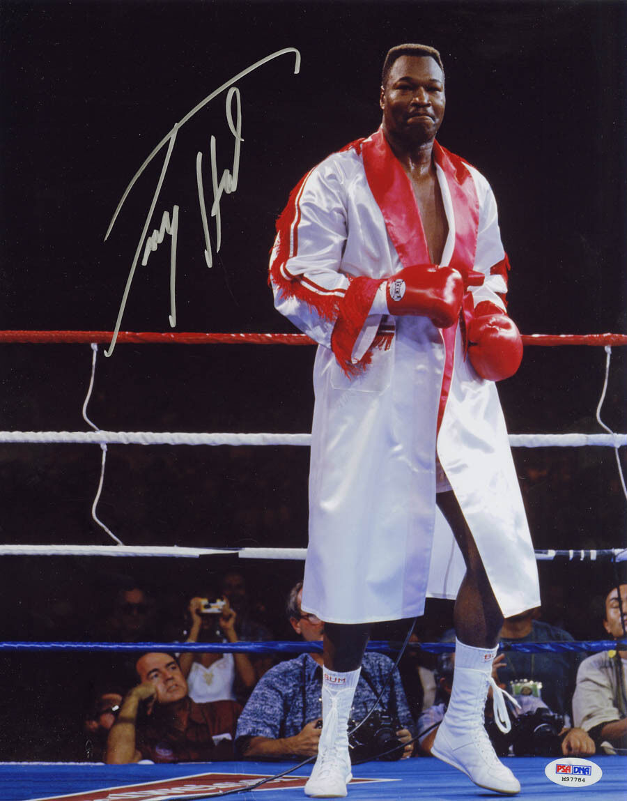 Larry Holmes SIGNED 11x14 Photo Poster painting Boxing Champion PSA/DNA AUTOGRAPHED