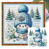 (Multi-Style) Cute Snowman-18CT Stamped Cross Stitch 30*30cm/11.81*11.81in tapestrymarket