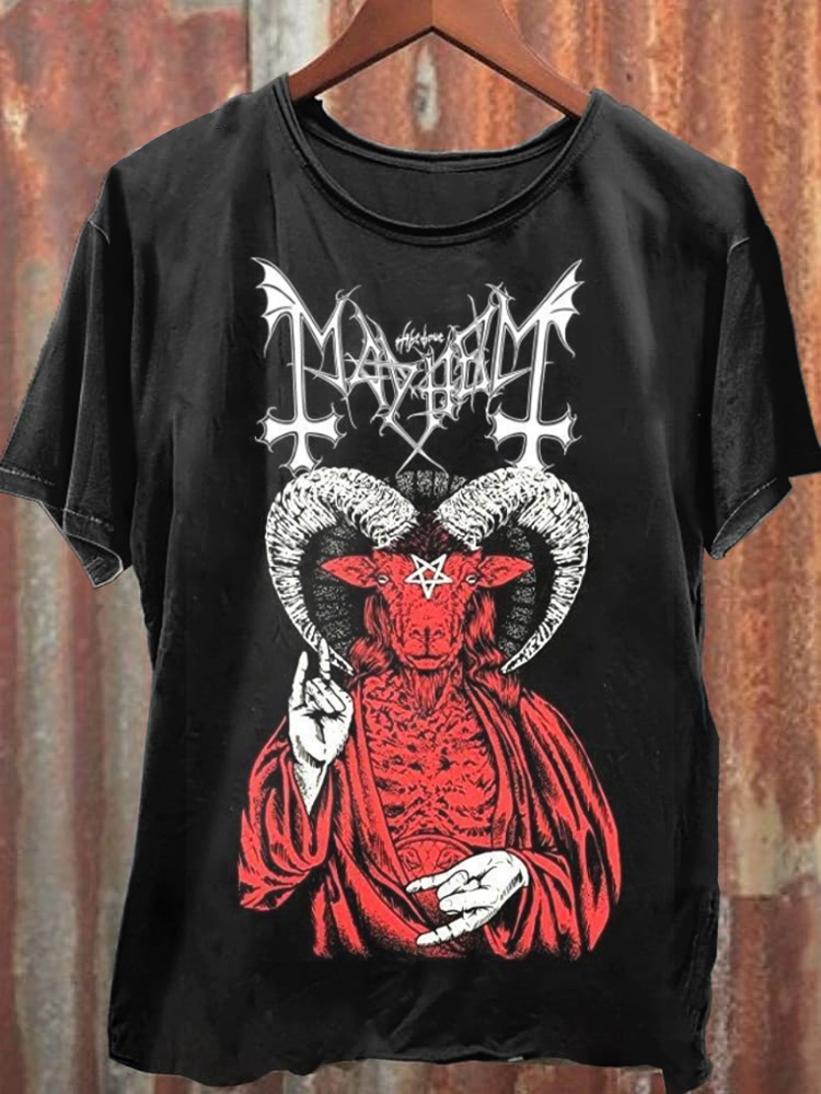 Unisex Satan Print T-Shirt / TECHWEAR CLUB / Techwear