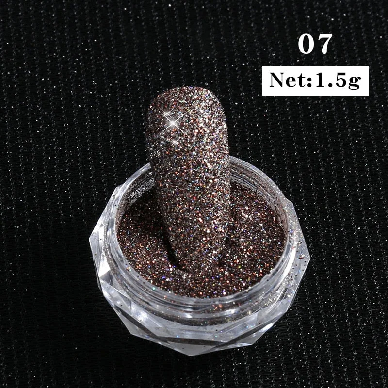 1g Glitter Nail Sequins iridescent Powder Shining Irregular 3D Hexagon Colorful Sequins Summer Popular DIY Nail Art Decoration-Nail Inspo