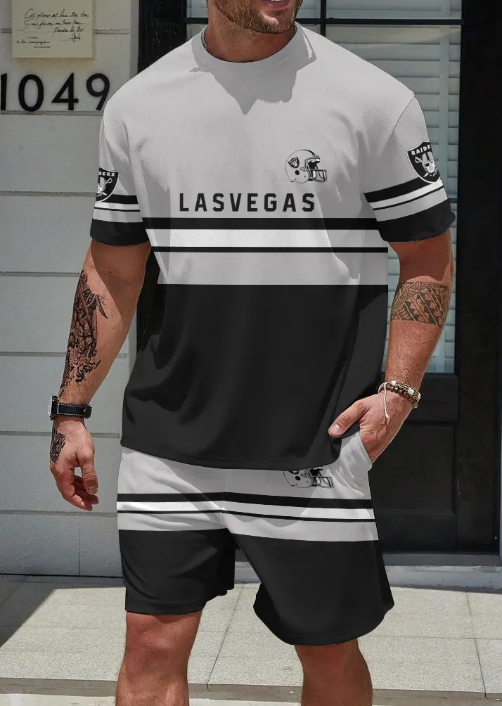 Las Vegas Raiders Limited Edition Top And Shorts Two-Piece Suits